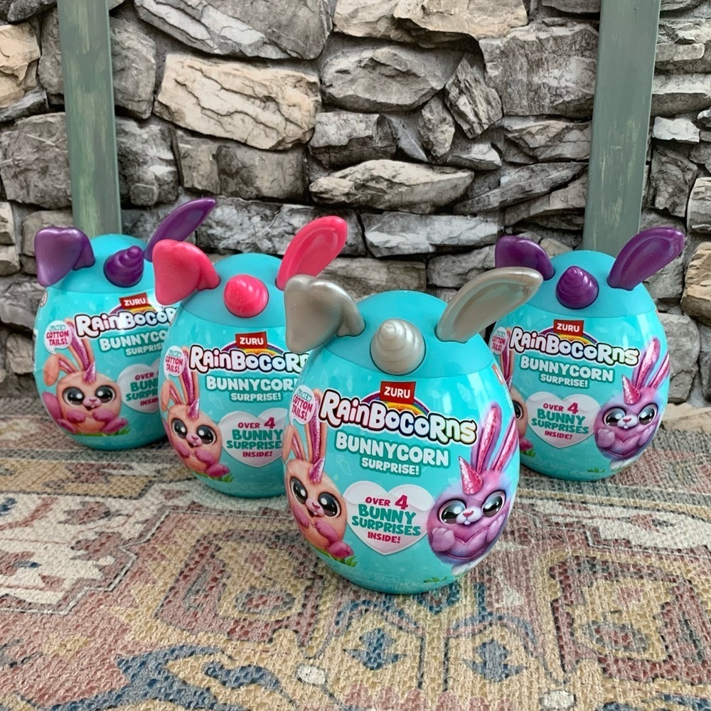 4 Easter Bunnycorn Surprise Rainbocorns Zuru Bunny Unicorn Box Cotton Tail Doll